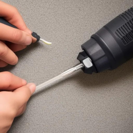 

A person using a screwdriver to replace an electrical outlet without a ground wire.